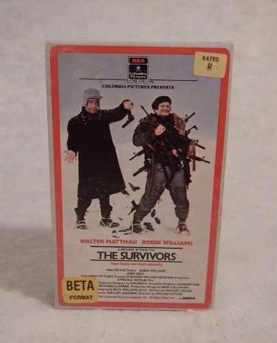 Betamax Beta THE SURVIVORS Walter Matthau Robin Williams 1983