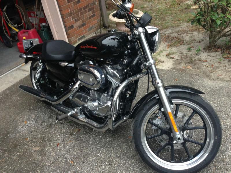 Black 2012 Harley Davidson Sportster Superlow XL883L