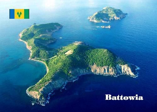 Saint Vincent and Grenadines Battowia Aerial View New Postcard