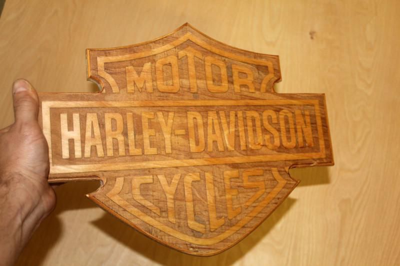 Harley davidson cutting board  15" wide 11" tall