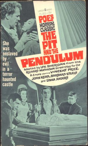 THE PIT AND THE PENDULUM Poe - VINCENT PRICE film tie-in 1961 1st ptg