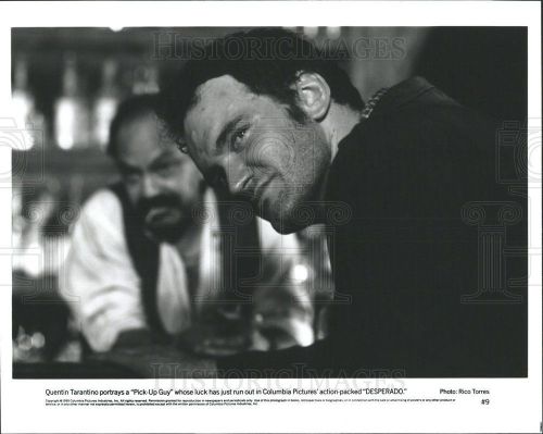 1995 Press Photo Desperado Film Actor Quentin Tarantino Pick Up Guy Character