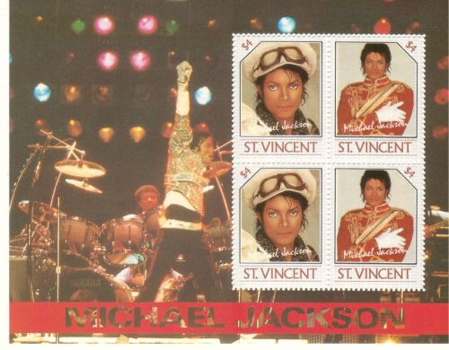 M. Jackson By St-Vincent MNH Sc 898-901 Val.$ 18.95