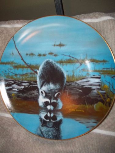 &#034;desperado at the waterhole&#034; decorative plate - 1980