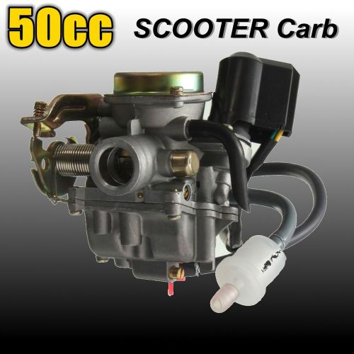 50cc scooter carburetor moped carb for 4-stroke gy6 sunl roketa jcl qmb139 pd18j
