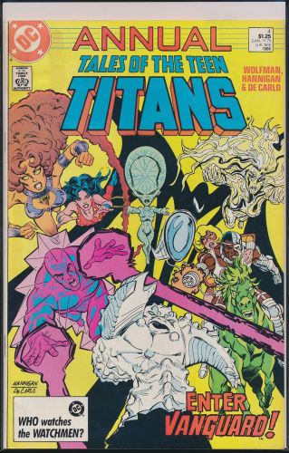 Tales of the teen titans annual #4 (1986, dc) 1st print wolfman hannigan vg