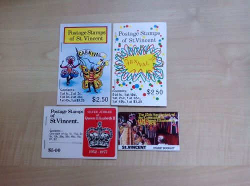 St vincent stamp booklets x 4