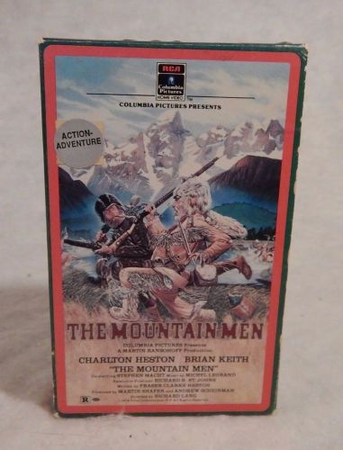 THE MOUNTAIN MEN Beta BetaMax Charlton Heston Brian Keith Adventure
