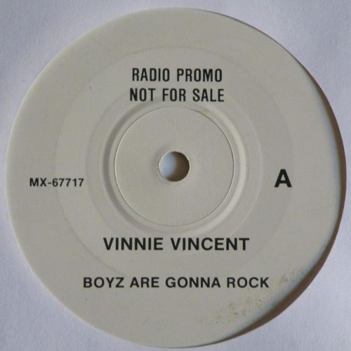 Vinnie vincent/kiss rare oz radio promo mx-67717/8 7&#034; 45 vinyl record, ex vinyl