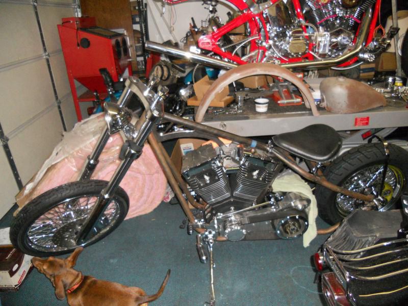 bobber rigid frame motorcycle