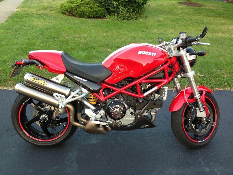 2008 Ducati monster s2r1000 s2r 1000 red low miles mint condition