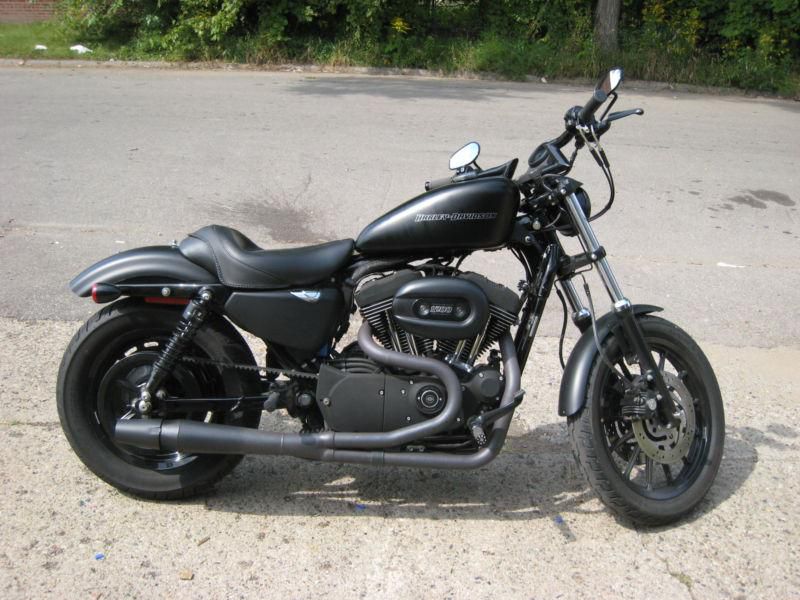 2007 Harley Davidson Sportster Roadster XL1200R Blacked Out Cafe Style