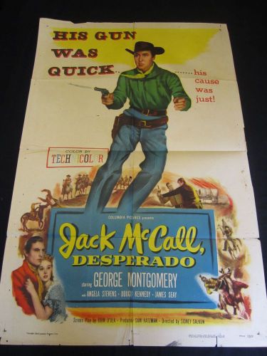 Jack mc call desperado   -western - u.s one sheet-george montgomery
