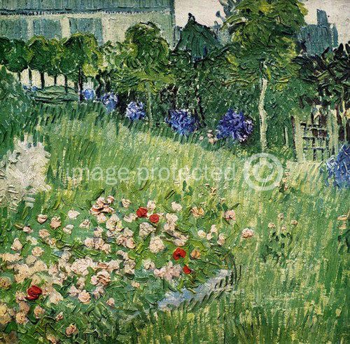 Vincent van Gogh Art Poster Daubigny&#039;s Garden at Auvers