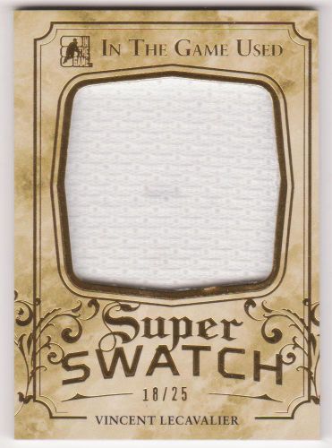 Vincent lecavalier leaf in the game used 2016 jersey super swatch /25