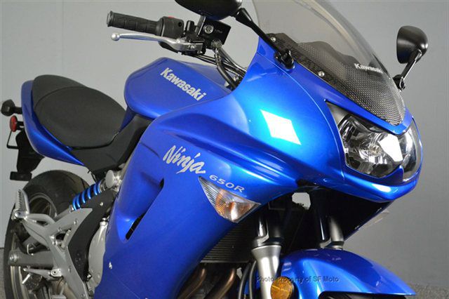 2007 blue kawasaki ninja 650 ex650
