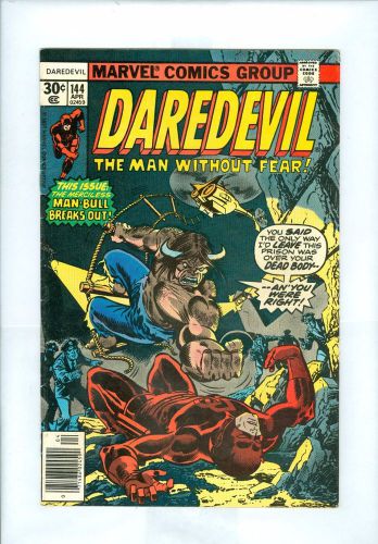 Daredevil #144 FN Hannigan Sinnott Elias Man-Bull Owl