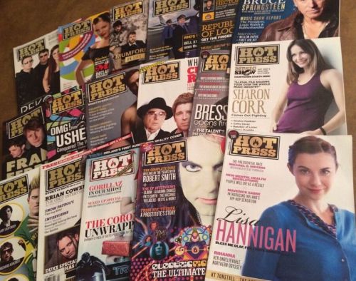 HOT PRESS Magazine 17 Issue Lot: 2008-2012 Lisa Hannigan, Sharon Core, Bell X1..