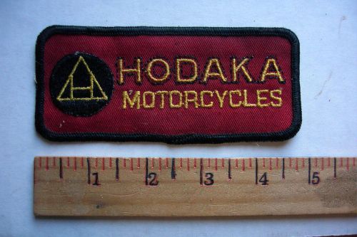 HODAKA MOTORCYCLE EMBROIDERED PATCH OLD STOCK MEDIUM SIZE 4 1/2 INCH