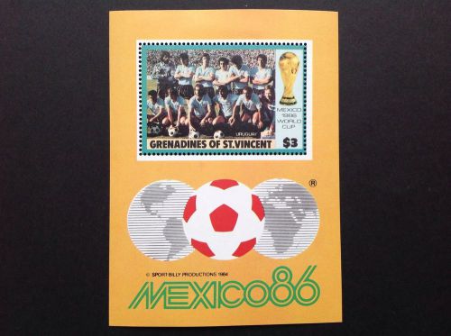 Grenadines of st.vincent 1989,mexico86 world cup miniature sheet mnh !!