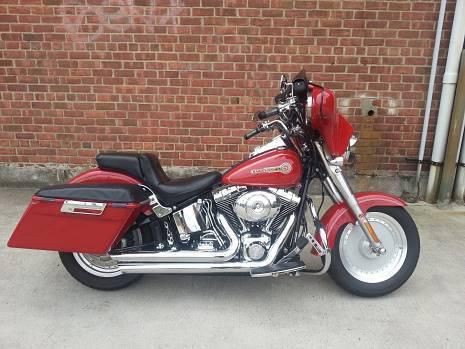 2006 Harley Softail Fatboy With Fairing And Detachable Saddlebags