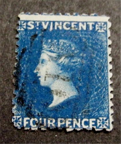 nystamps British St Vincent Stamp # 16 Used $110