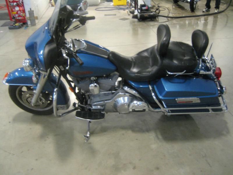 Harley davidson 2005 flht-i touring standard chopper blue used