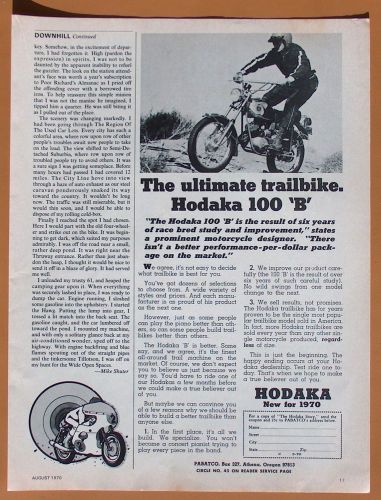 1558 Two Different 1970 Hodaka Motorcycles Ads!