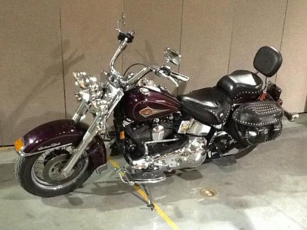 1997 harley davidson heritage softail, chrome leather extras excellent condition