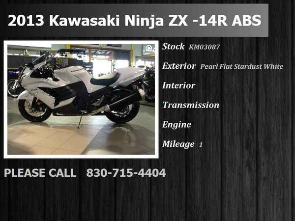 2013 Kawasaki Ninja ZX -14R ABS