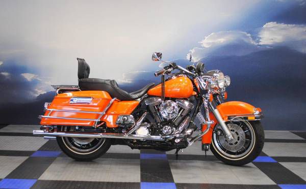 CLEAN**1996 Harley Davidson Road King Police FLHP~RARE~Orange~Custom