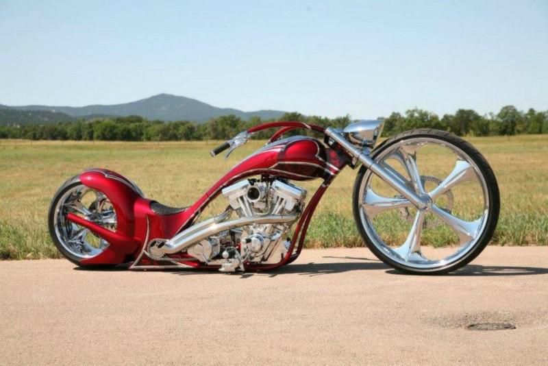 2010 deadline custom chopper 30' front wheel, r &  r billett motor ,show bike!!!
