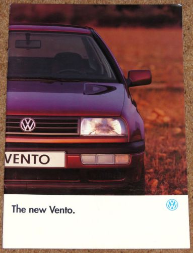 1992 VW VENTO UK Launch Sales Brochure - VR6, GL, CL