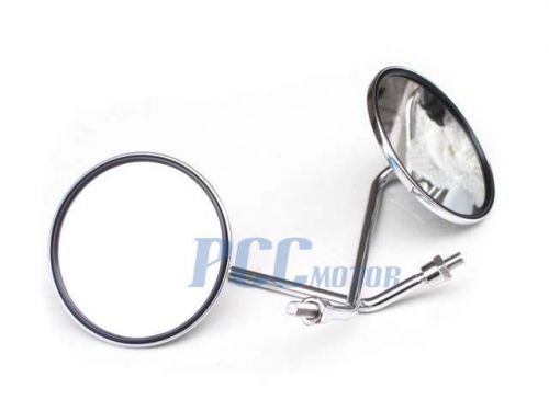 Motorcycle 10mm Rear View Mirrors Chrome GY6 VENTO P MI02