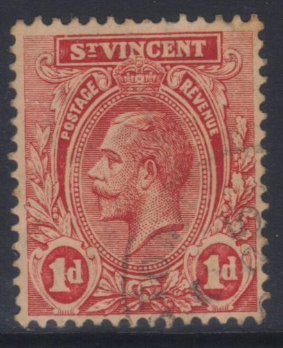 St vincent  1913-1917   definitives  sg109  used