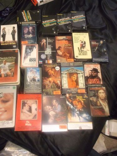 Lot of 22 adventure action fantasy beta video tapes  + 4 personal beta