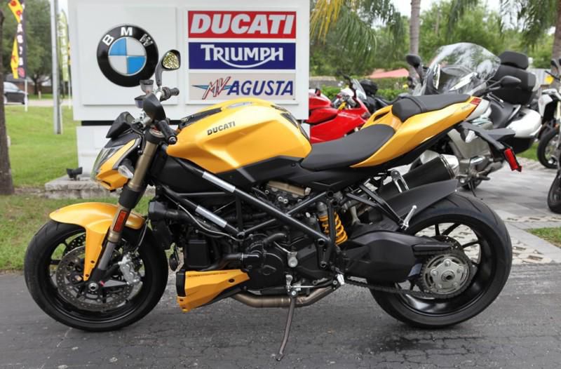 2012 Ducati Streetfighter 848 Yellow DTC Traction Control
