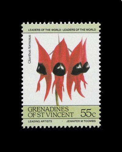 Grenadines of St. Vincent, 55c Clianthus formosus MNH