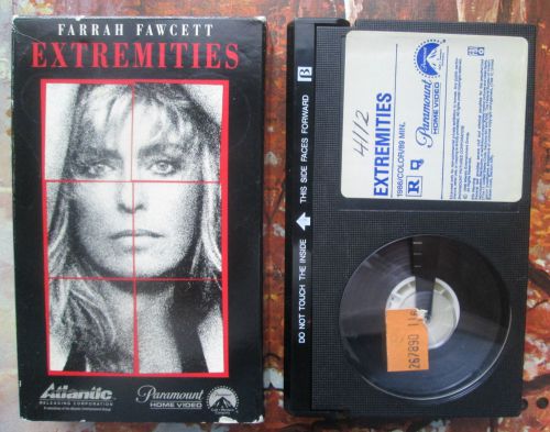 EXTREMITIES Beta video Betamax FARRAH FAWCETT 1986