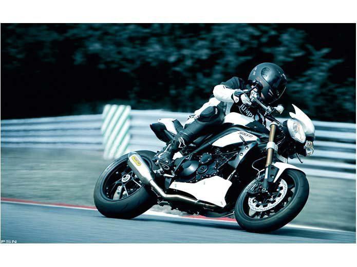 2013 triumph speed triple abs - crystal white  sportbike 