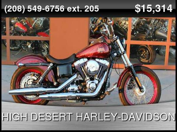 2013 Harley-Davidson Dyna Street Bob 6-speed Hard Candy Big Red Flake