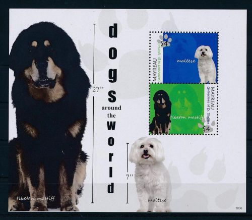 [33227] Mayreau St. Vincent 2010 Animals Dogs MNH Sheet
