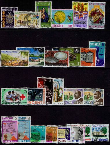 St Vincent 26 Commemorative Stamps - Used