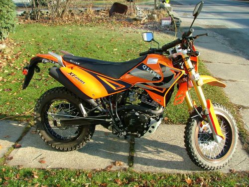 2008 Motorcycle XF200 Qlink Dirt &amp; Street Bike, 200 CC 4 Stroke, Only 360 Miles