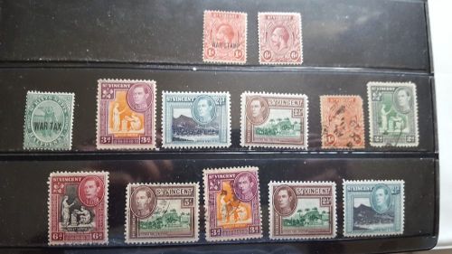 st vincent stamps collection mhog/used aj182