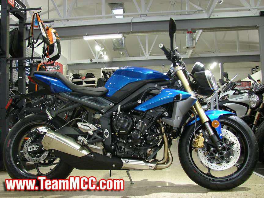 2013 Triumph Street Triple ABS - Caribbean Blue Sportbike 