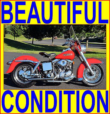 Harley-Davidson : Other 1969 RED HARLEY DAVIDSON FLH ELECTRA
