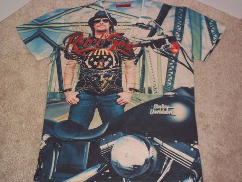 Vento Men&#039;s V-Neck M/L Harley Davidson Kidd Rock Rebel Cotton Knit Blend Shirt