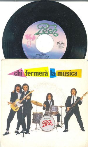 I pooh-chi fermera la musica/banda nel vento-rare original italian ps 45rpm 1981
