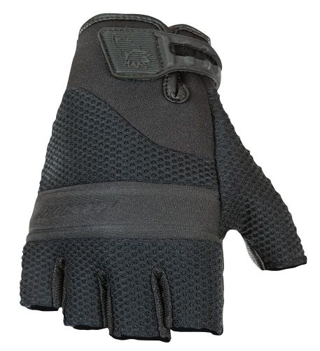 Joe Rocket Large Black Vento Fingerless Motorcycle Gloves Lrg Lg L